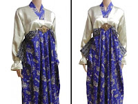 Model Baju Gamis Batik Kombinasi Satin