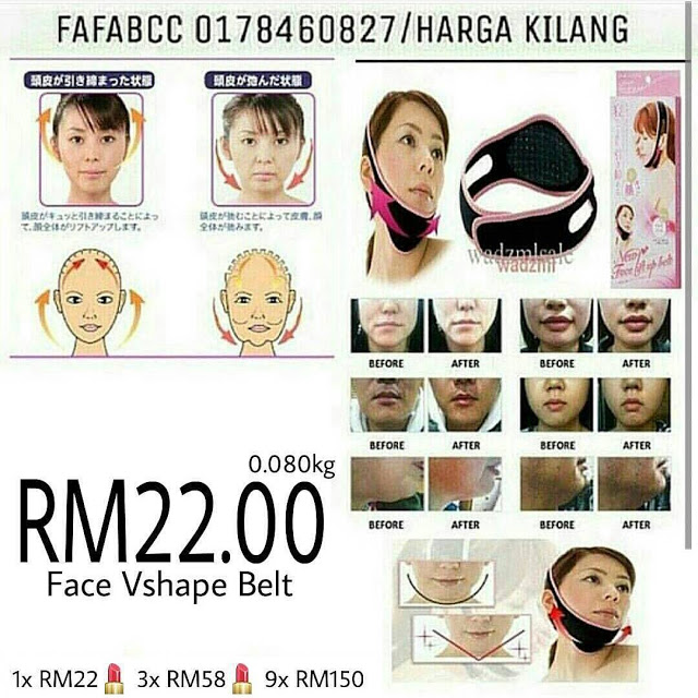  JUAL  BORONG MURAH  MALAYSIA  Face VShape Belt RM22 00 