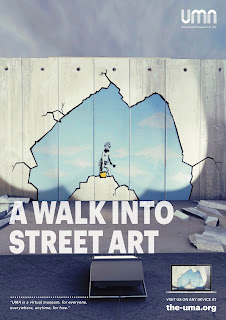 Affiche de l'exposition virtuelle "A Walk into street art", avril 2018, UMA