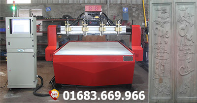 máy cnc khắc gỗ 4 đầu