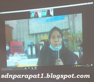 Visitasi Daring Pilot Project Akreditasi 2020 di SDN Parapat 1