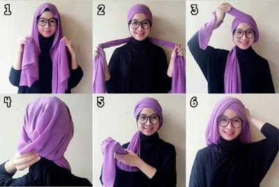 Tutorial hijab wisuda pashmina terbaru