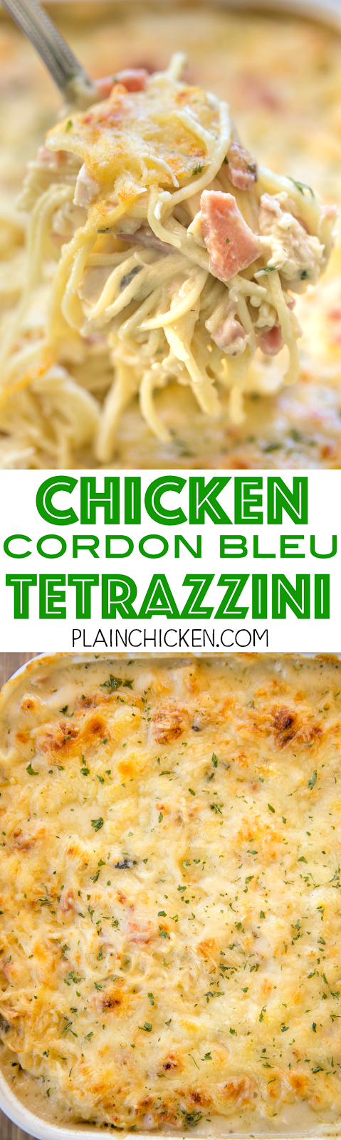 Chicken Cordon Bleu Tetrazzini | Plain Chicken®