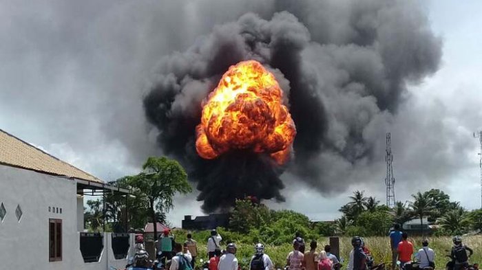 Kebakaran di Gang Planet Panjang Utara Bandar Lampung 