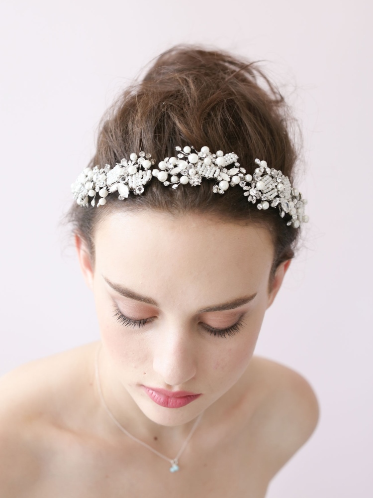 Wedding Hairstyles With Flowers and Tiara  Wedding Ideas