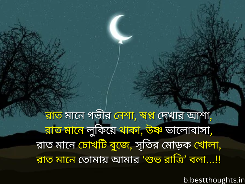 good night quotes in bengali