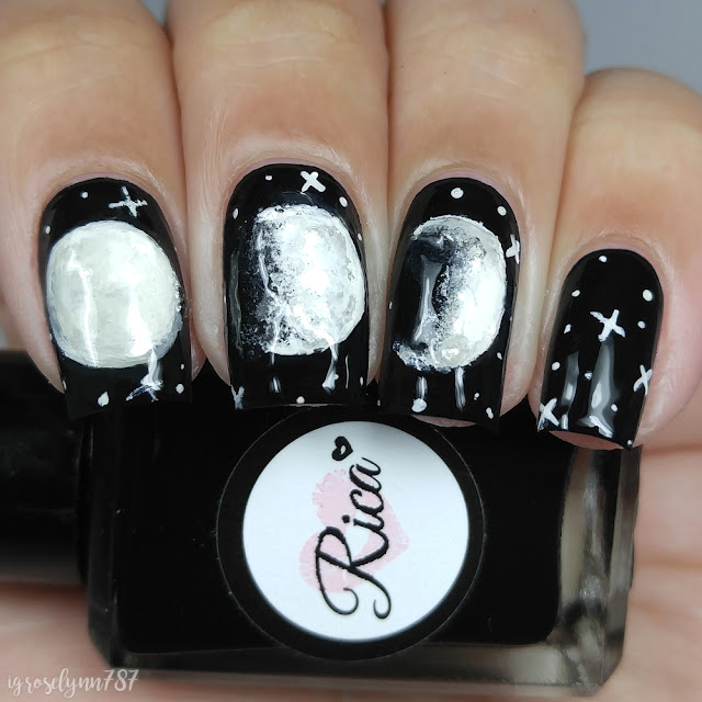 Moon Phases Nail Art