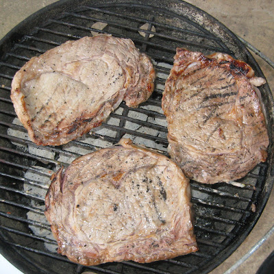 Joe Grill Rib eye steaks