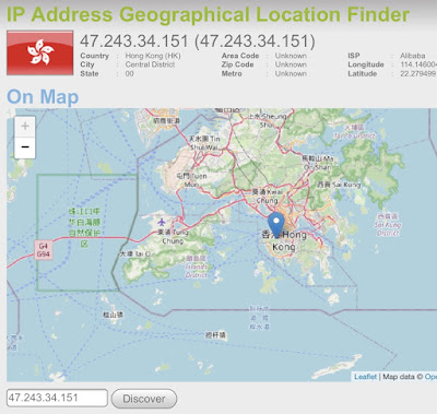 Malicious IP geolocation