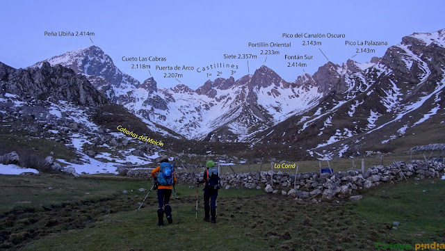 Ruta circular a Peña Cerreos desde Tuiza por el Macizo de Ubiña.