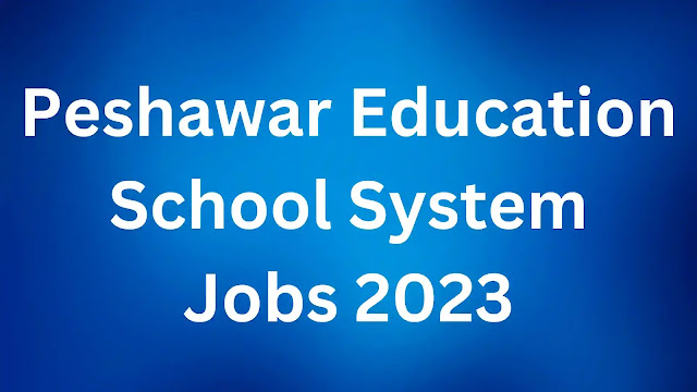 Faizaia Education System School Peshawar Govt Jobs 2023