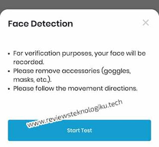 face detection indodax di smartphone android