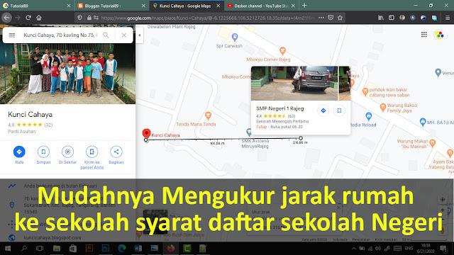 Cara mengukur jarak rumah ke sekolah dengan google map