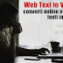 Web Text to Video | converti online e gratis testi in video