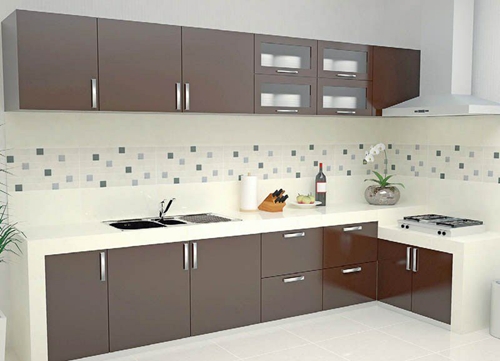 40 Motif  Keramik  Dinding  Dapur  Minimalis Modern yang 