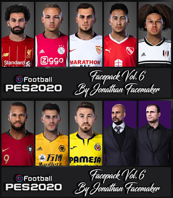 PES 2020 Facepack Vol 6 by Jonathan Facemaker