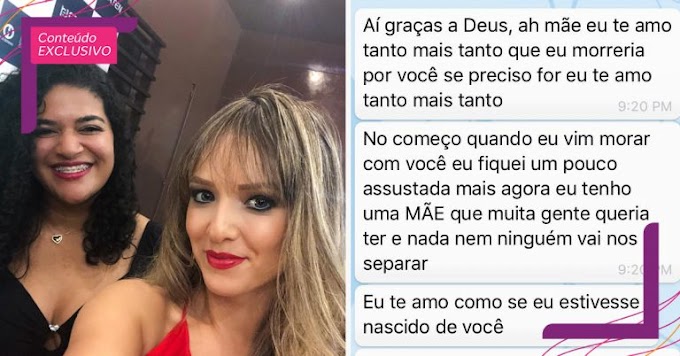 Filha adotada com 17 anos faz linda declaração de amor para sua mãe