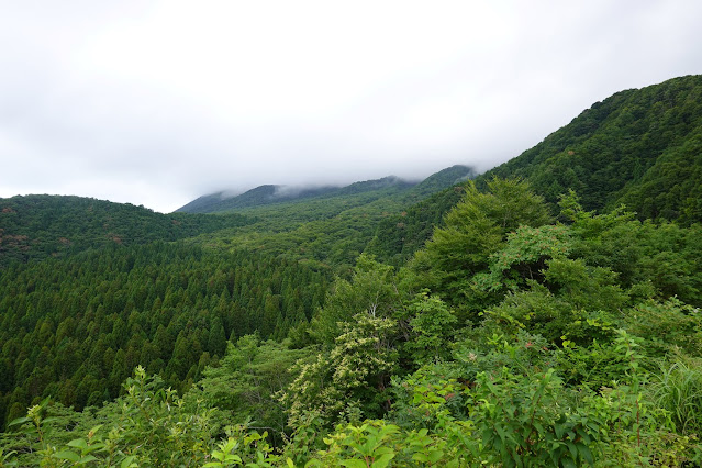 鳥取県日野郡江府町大河原鍵　鍵掛峠(大山展望台)からの眺望