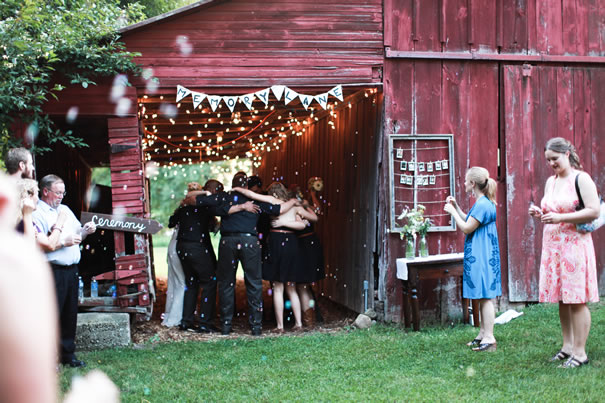 instead of a guest book we used a polaroid camera to photograph our guests 