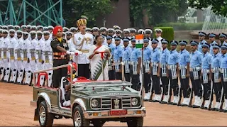 Guard of honour to New president of India Draupadi Murmu