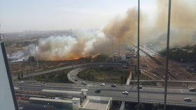 In Haifa, Israel the government has ordered full evacuation for its residence therein because of the fire.     The video below was taken and posted by a Filipino worker in Haifa, Israel.        Earlier yesterday, a fire has started in the towns of Romema and Ramot Sapir, then Rishon Lezion According to some Filipino caregivers living in the area, the fire started in several locations and it is believed that terrorists are the one who set the fire in different location.   During the fire in Israel a video has been released showing Palestinians had been celebrating for the fire intifada.     As the fire scatter and the city burn out of control, an evacuation in the city of Haifa has been declared by the government and foreign help has also been sought.      Several arrests of arsonists have already been made. Including these two  students at the University of Haifa.              ©2016 THOUGHTSKOTO