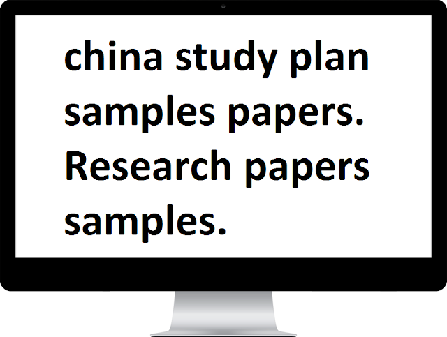 Research papers or Study Plans idea for foreign Education Plans