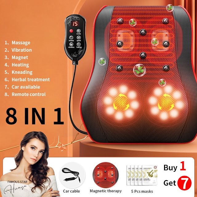 8 in 1 Electric Back Massager Pillow