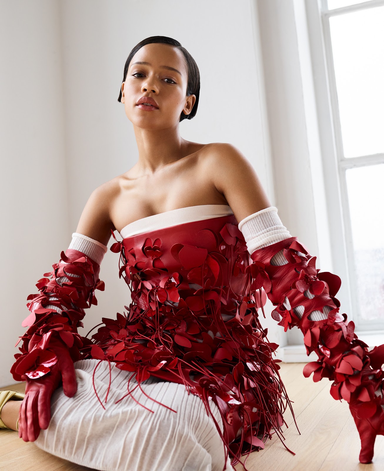 Taylor Russell in Harper's Bazaar US February 2023 by Amy Troost