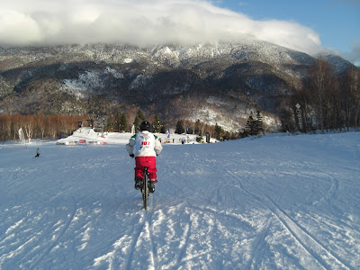 mountain bike race at shiga kogen