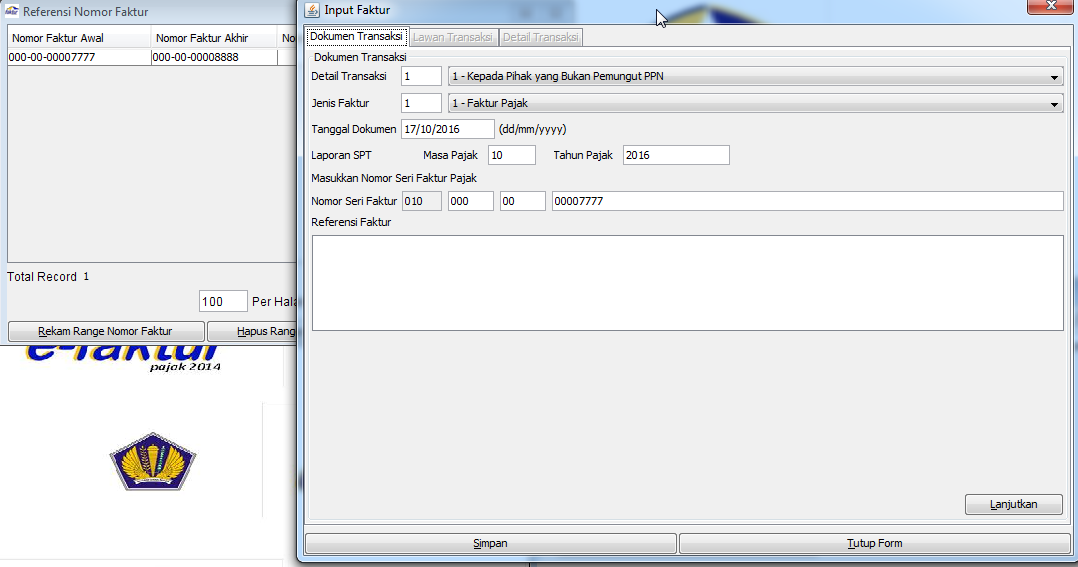 Cara Menghapus Sisa Nomor Seri Faktur Pajak Yang Tidak 