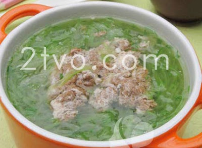 canh cua nấu bầu