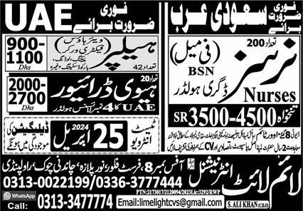 LIME LIGHT INTERNATIONAL Human Resource Jobs In Riyadh 2024