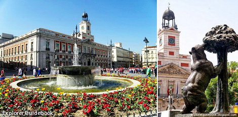 tempat wisata terkenal di Madrid Puerta del sol