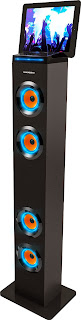 AR+SOUND AR1004BK Bluetooth Tower Stereo Speaker System