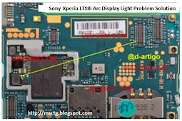 Sony Ericsson Xperia Arc Lt18i Lcd Display Lite Ic Jumper Occupation Solution