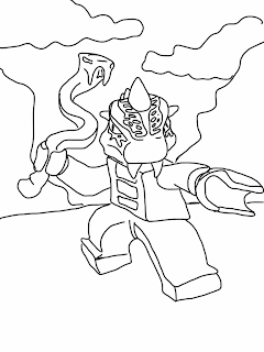 Lego Ninjago Rise of the Snakes Coloring Page