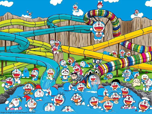 Gambar Kartun Doraemon Lucu Untuk Wallpaper