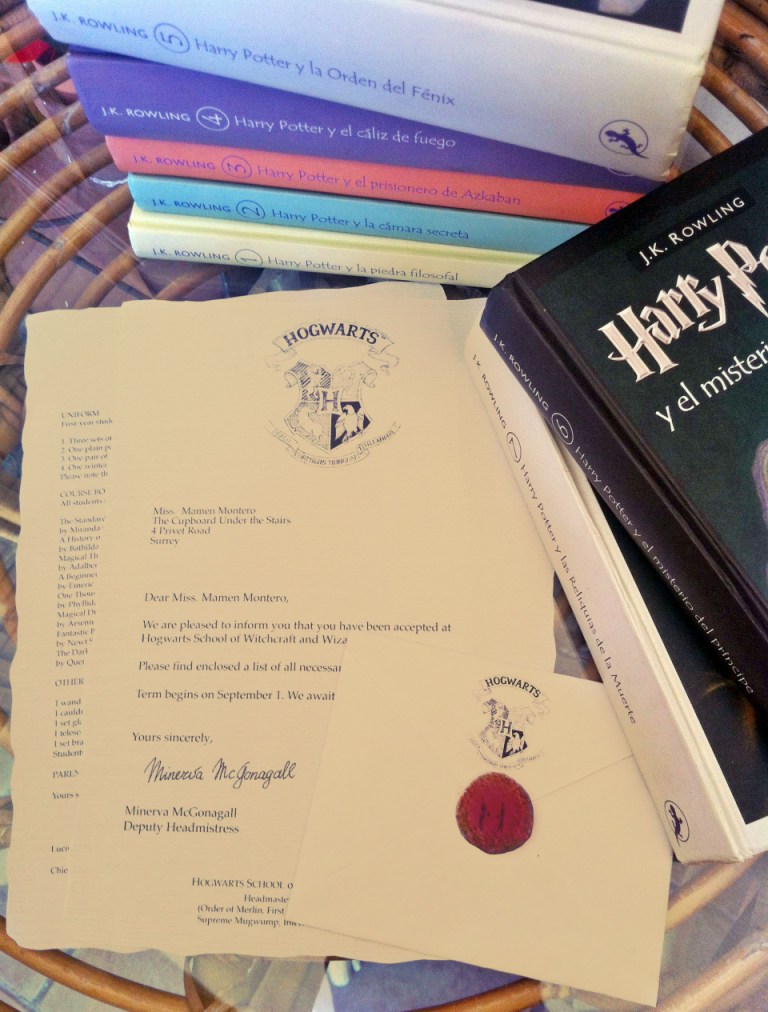 Tu carta de Hogwarts personalizada  Mi patronus es un sinsajo