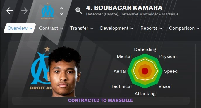 Boubacar Kamara Football Manager 2021 FM21 FM2021