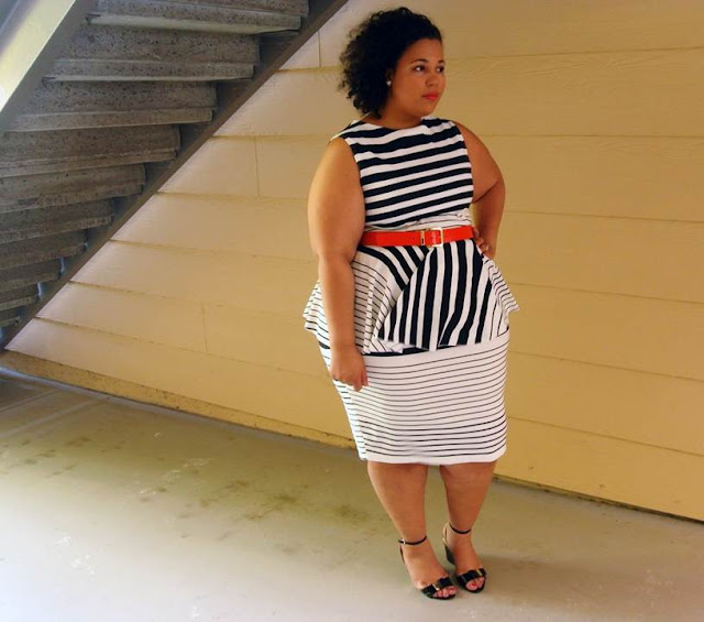 JIBRI, Plus size peplum dress, plus size clothing