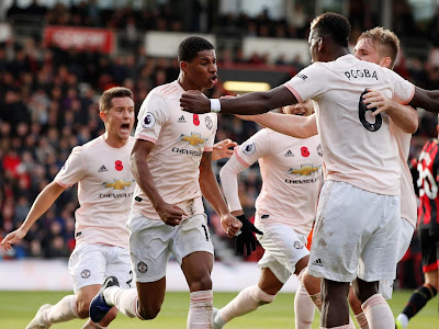 MENANG ATAS BOURNEMOUTH, MANCHESTER UNITED BAWA PULANG 3 ANGKA