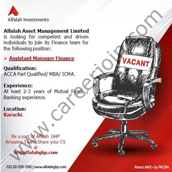 Jobs in Alfalah Asset Management Limited