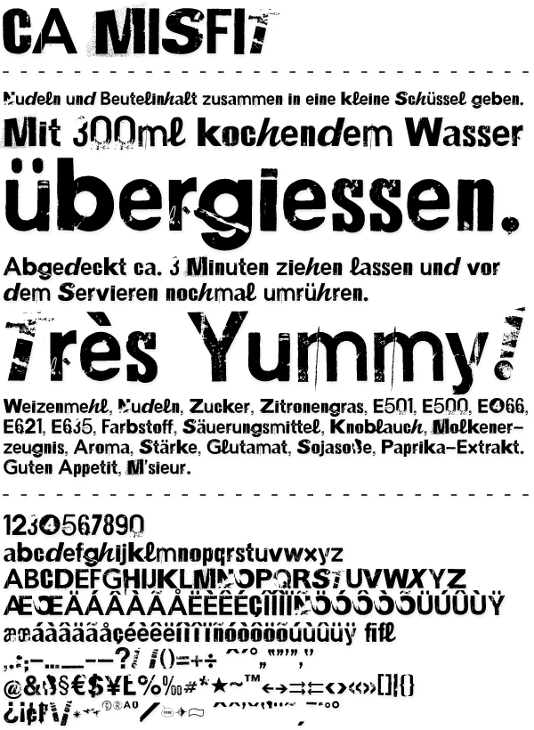 CA Misfit Font