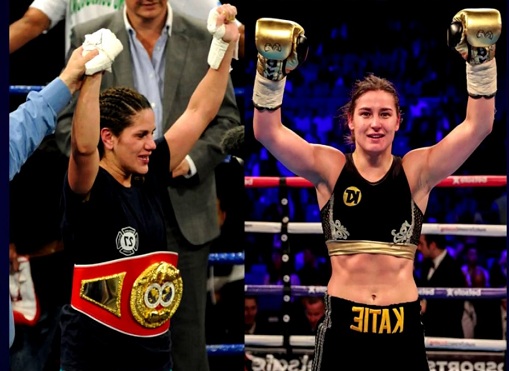 Katie Taylor vs Victoria Bustos fight