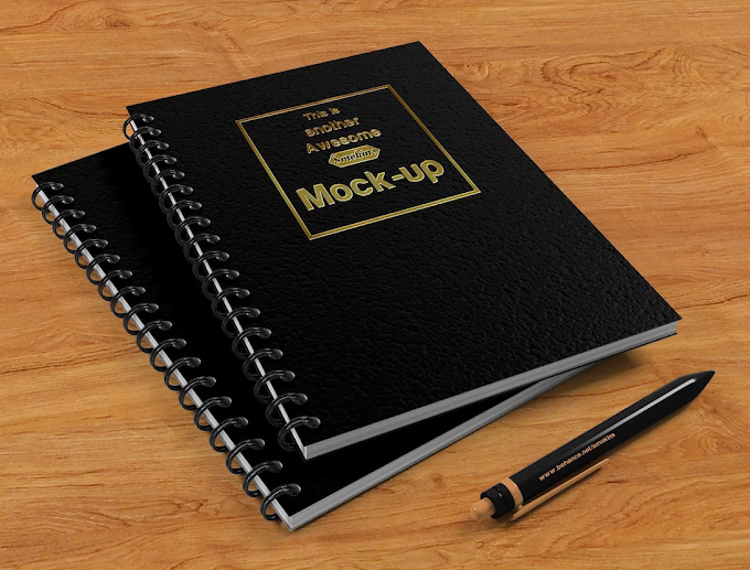 32 Spiral NoteBook PSD Mockup 2019