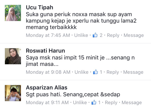 Testimoni Periuk Noxxa  Resepi Periuk Noxxa