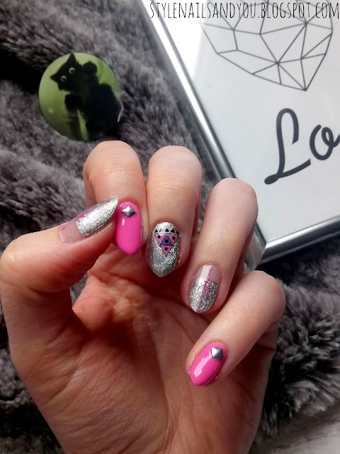 Pink&Geometry | Born Pretty Stamping Plate BP-199 | Born Pretty Store Review