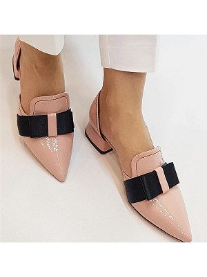 Women's elegant Women Pointed Toe Bow High Heels