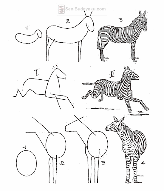 15 Cara Menggambar Hewan  yang  Mudah  Seni Budayaku