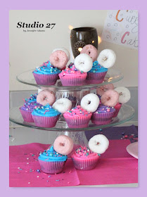 Doughnut Themed Birthday Cupcakes